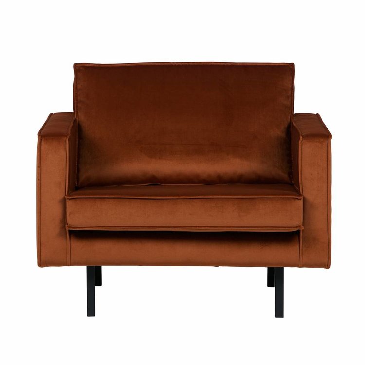 BePureHome BePureHome Fauteuil Rodeo velvet rust brown