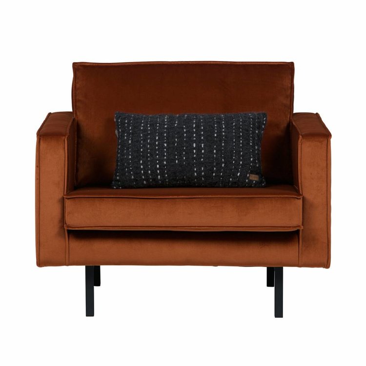 BePureHome BePureHome Fauteuil Rodeo velvet rust brown