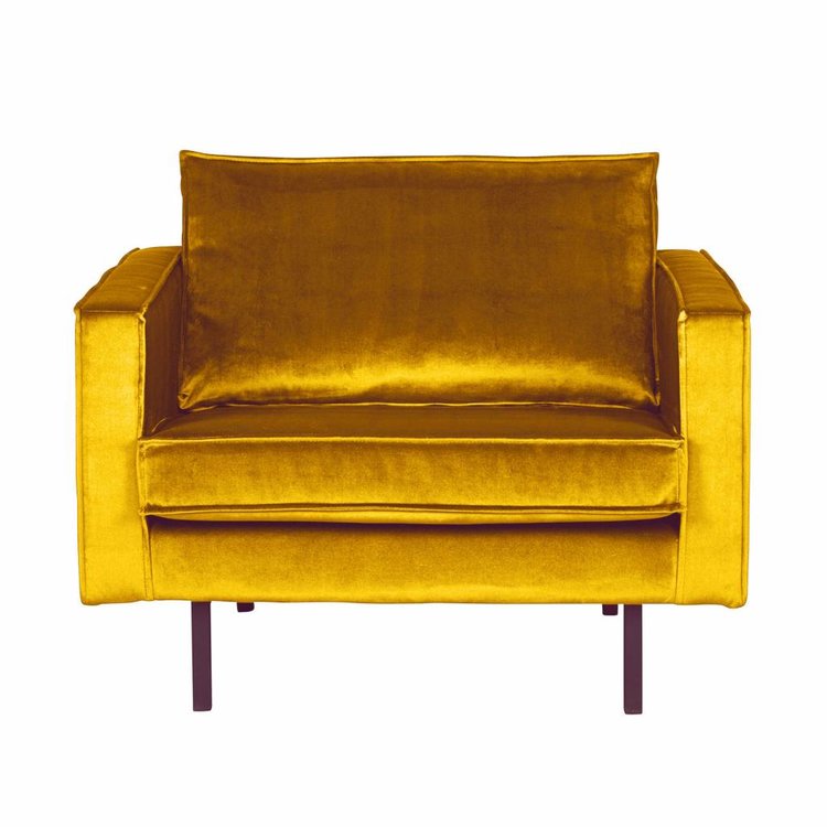 BePureHome BePureHome Fauteuil Rodeo velvet ocher yellow