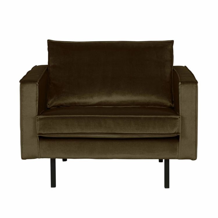 BePureHome BePureHome Fauteuil Rodeo velvet hunter donkergroen