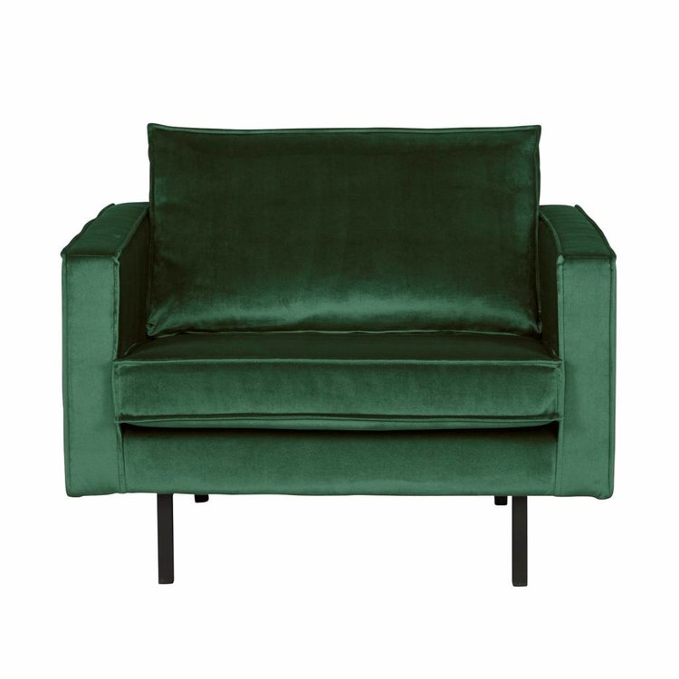 BePureHome BePureHome Fauteuil Rodeo fluweel forest groen