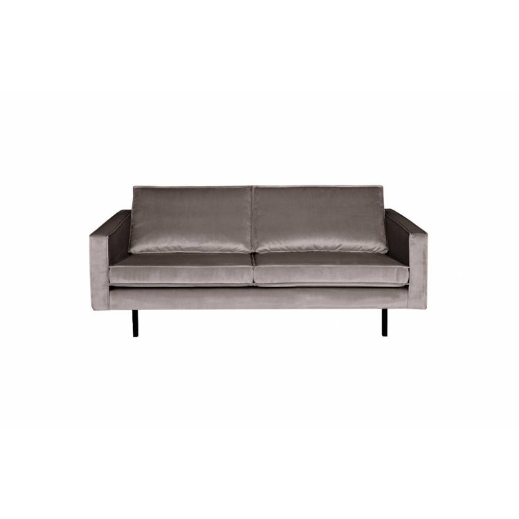 BePureHome BePureHome Bank 2,5-zits Rodeo fluweel taupe grijs