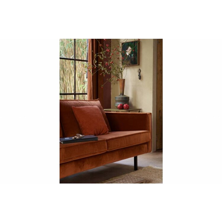 BePureHome BePureHome Sofa 2,5-Sitzer Rodeo Samt rostbraun