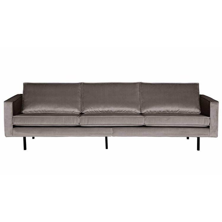 BePureHome BePureHome Couch 3-seater Rodeo velvet taupe gray