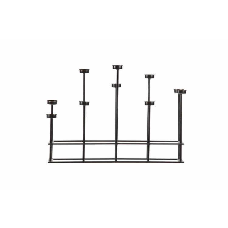 BePureHome BePureHome Kaarsenstandaard Surround metaal zwart