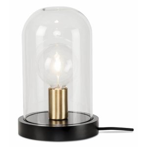 It's about Romi Es geht um Romi Tischlampe Seattle Glocke Glas / Holz schwarz