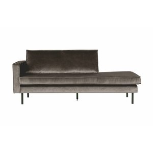 BePureHome BePureHome Daybed Rodeo left velvet taupe