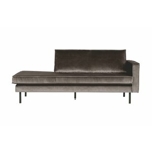 BePureHome BePureHome Daybed Rodeo Right velvet taupe