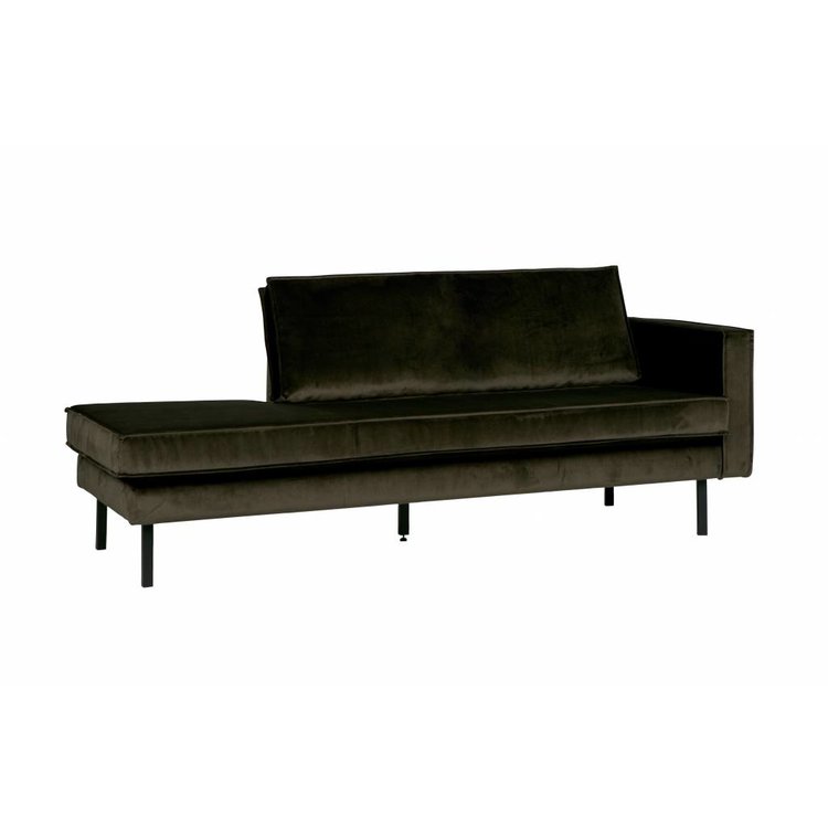 BePureHome BePureHome Daybed Rodeo Rechts velvet hunter donkergroen