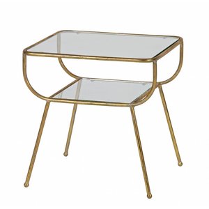 BePureHome BePureHome Side table Amazing metal / glass antique brass copper