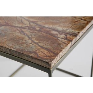 BePureHome BePureHome Side tables Mellow set of 2 marble antique brass copper