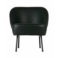 Vogue Fauteuil Leer Zwart