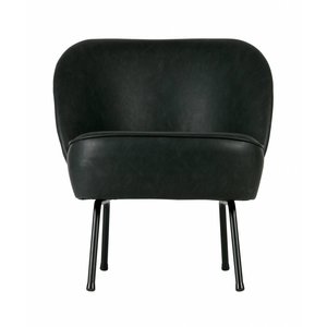 BePureHome Vogue Fauteuil Leer Zwart