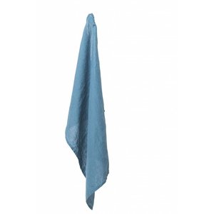 Tea towel linen 50x70cm blue petrol