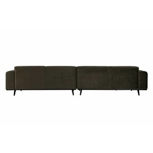 BePureHome BePureHome Sofa Statement XL 4-Sitzer Samt dunkelgrün