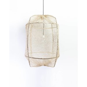 Ay illuminate Ay illuminate Hanglamp Z1 zwart met sisal net