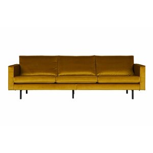 BePureHome BePureHome Couch 3-seater Rodeo velvet ocher yellow