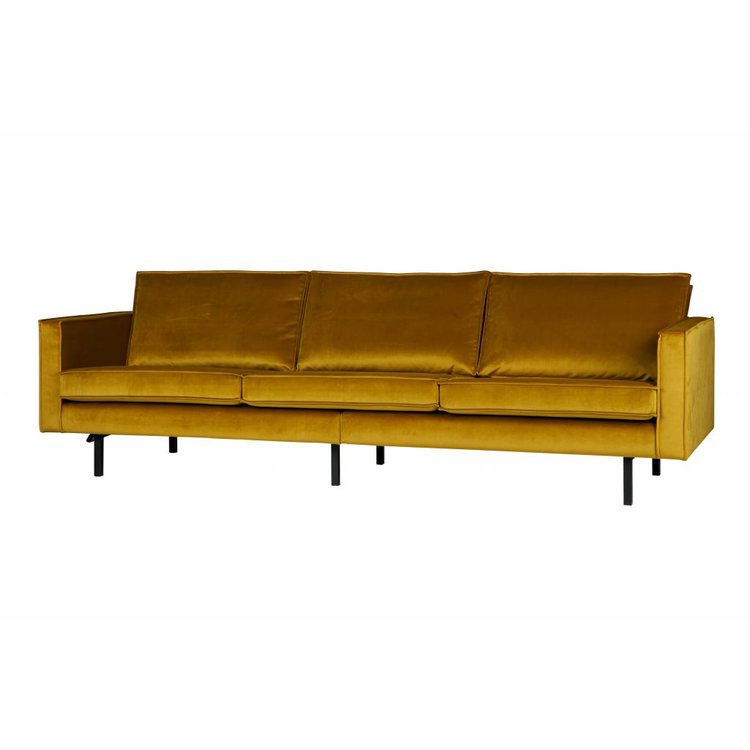 BePureHome BePureHome Sofa 3-seater Rodeo velvet ocher yellow