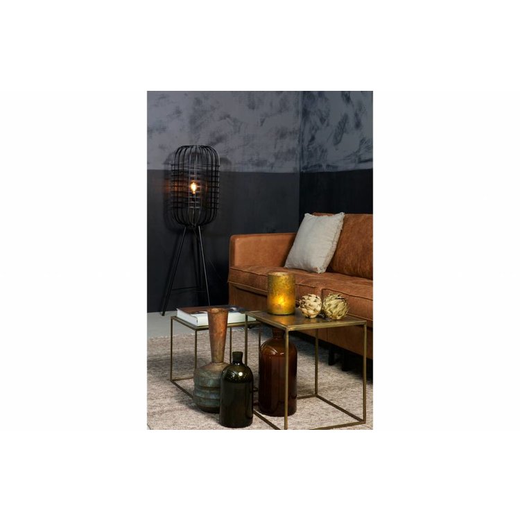 BePureHome BePureHome Side table, set of 2 square metal brass