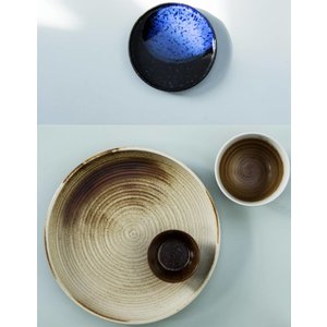 HKliving HKliving Dessert plate Kyoto cobalt blue Ø17,5cm