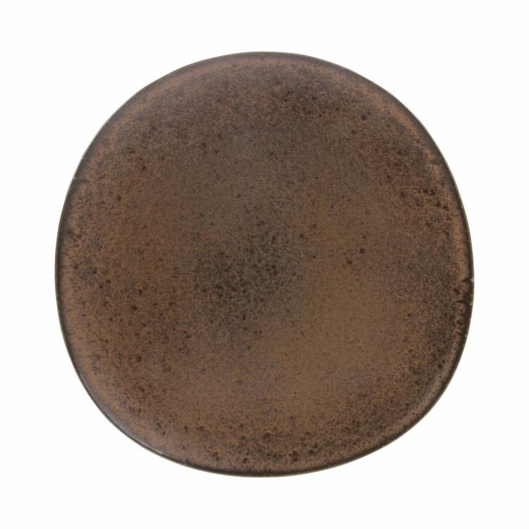 HKliving HKliving Teller Bold & Basic Keramik terra Ø28,5cm