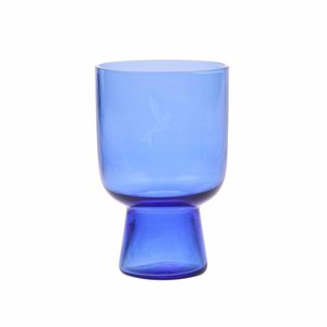 HKliving Glas Kobalt L graviert HKliving Glas Kobalt L graviert