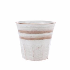 HKliving bold & basic ceramics: mug white/terra