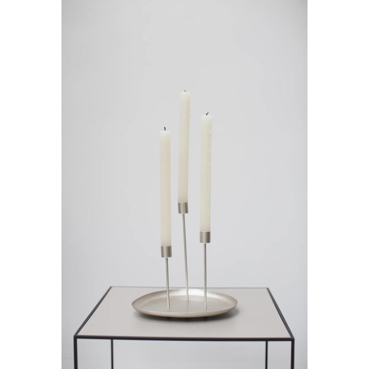Urban Nature Culture Candle holder 3 candles metal gold