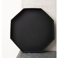 Dienblad grain metaal zwart