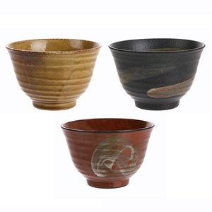 HKliving kyoto ceramics: japanese matcha bowls (set of 3)