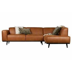 BePureHome BePureHome Ecksofa Statement recyceltes Leder cognac braun