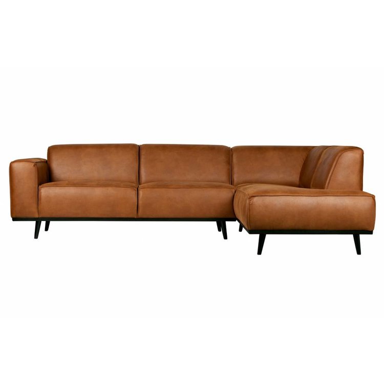 BePureHome BePureHome Ecksofa Statement recyceltes Leder cognac braun