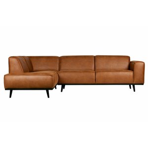 BePureHome BePureHome Hoekbank Statement eco leer cognac