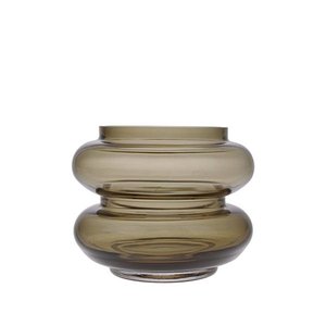 HKliving HKliving Vase Smoked Glass S brown