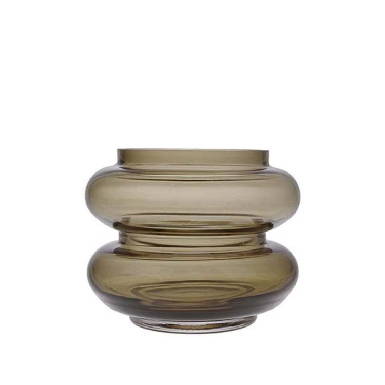 HKliving HKliving Vase Smoked Glas S braun