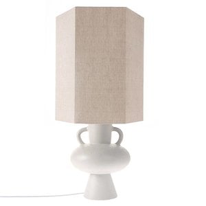 HKliving HKliving Lamp Base Earthenware L white