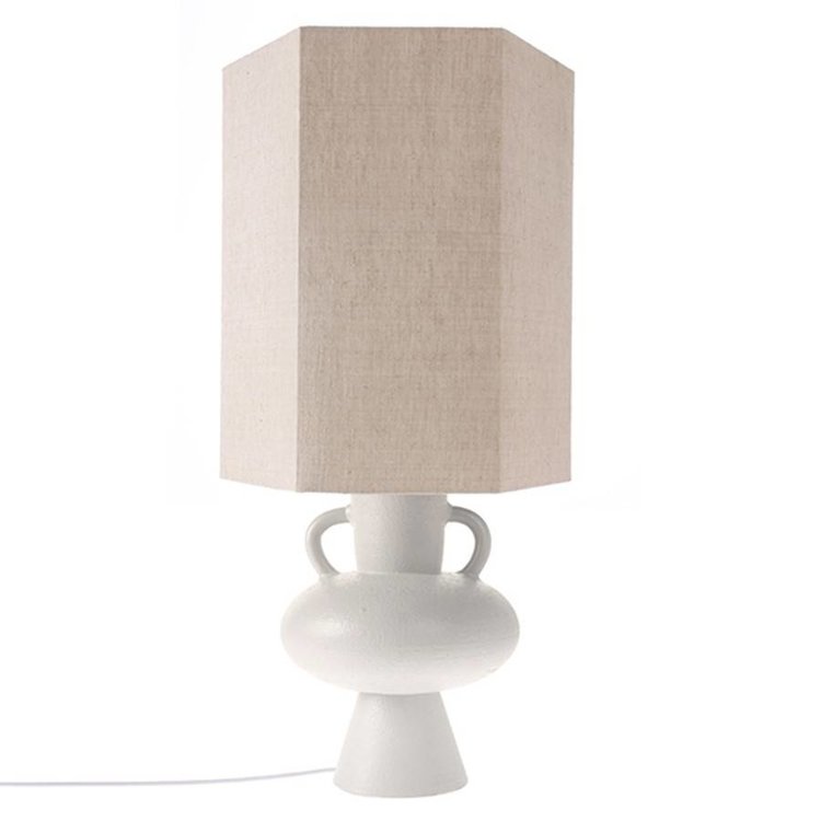 HKliving HKliving Lamp Base Earthenware L white