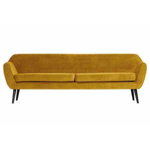 WOOOD Rocco Xl Sofa 230 Cm Velvet Ochre