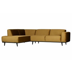 BePureHome BePureHome Corner sofa Statement velvet honey