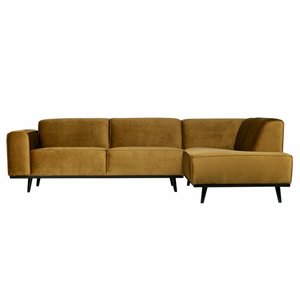 BePureHome BePureHome Corner sofa Statement velvet honey