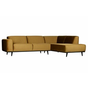 BePureHome BePureHome Corner sofa Statement velvet honey