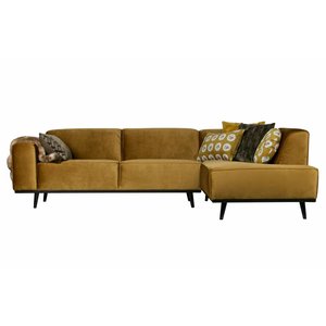 BePureHome BePureHome Corner sofa Statement velvet honey