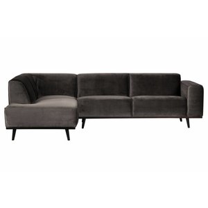 BePureHome BePureHome Corner sofa Statement velvet taupe