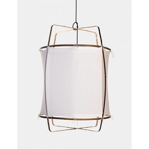 Ay illuminate Ay illuminate Hanglamp Z1 zwart/bruin frame met katoen cover