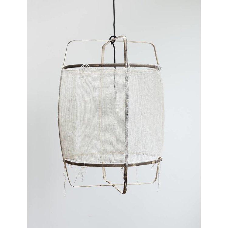 Ay illuminate Ay illuminate Hanging lamp Z11 black with silk white cashmere