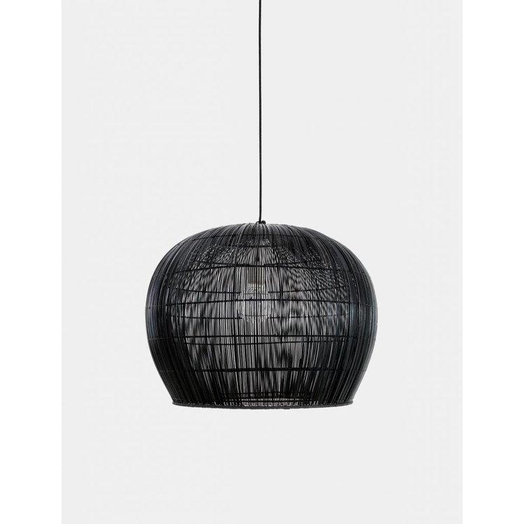 Ay illuminate Ay Illuminate Hanging lamp Buri rattan black small