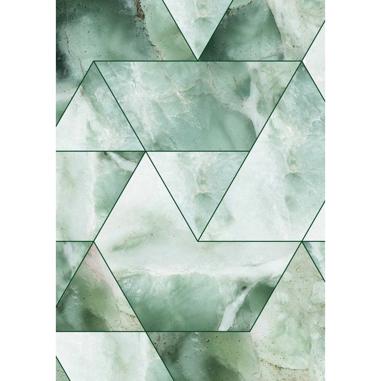 KEK Amsterdam KEK Amsterdam Photo Wallpaper Marble mosaic green