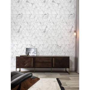 KEK Amsterdam KEK Amsterdam Photo Wallpaper Marble mosaic white