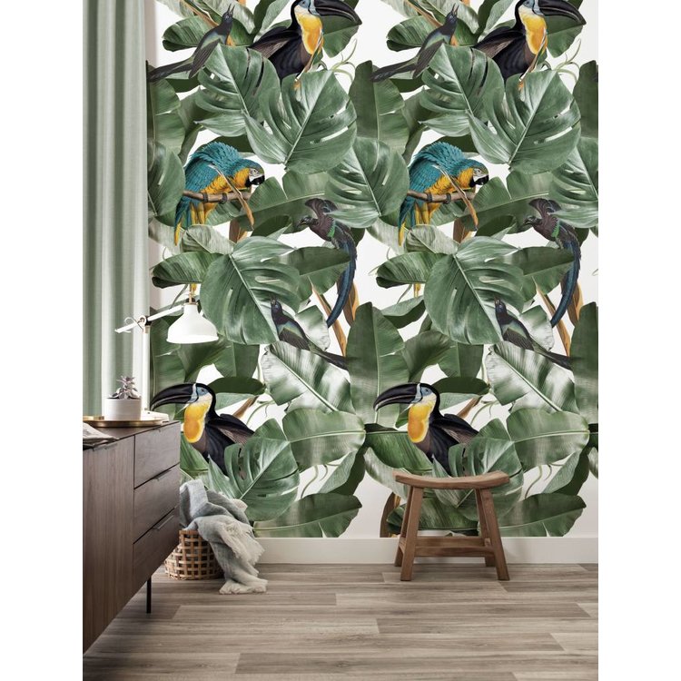 KEK Amsterdam KEK Amsterdam Photo Wallpaper Botanical Birds white