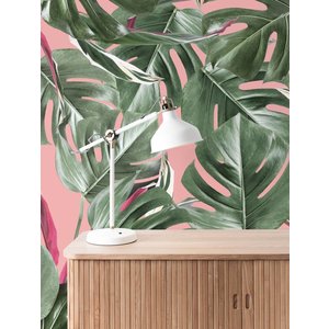 KEK Amsterdam KEK Amsterdam Fotobehang Botanical Monstera roze